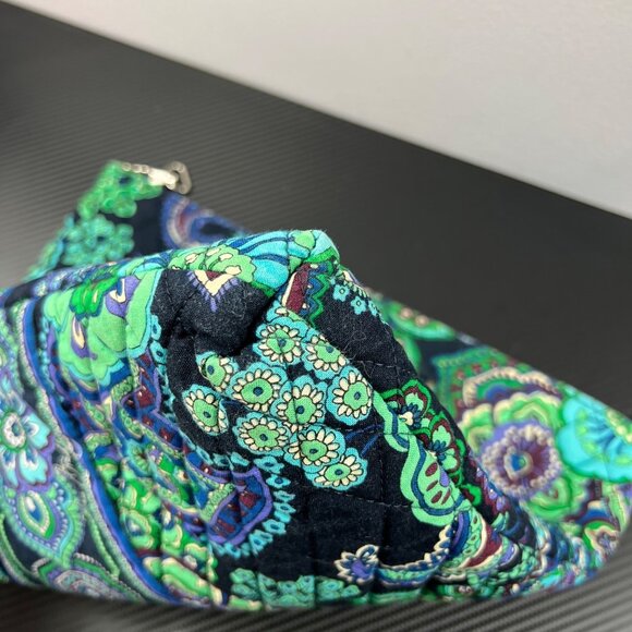 Vera Bradley Blue Rhapsody D Handle 2009 Holiday Tote Blue Green NO STRAP - Picture 3 of 12